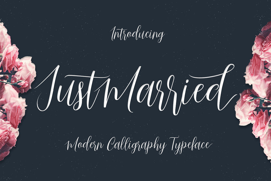 Just Married Script in Script Fonts - product preview 8
