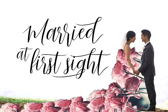 Just Married Script in Script Fonts - product preview 4