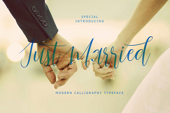 Just Married Script in Script Fonts - product preview 7