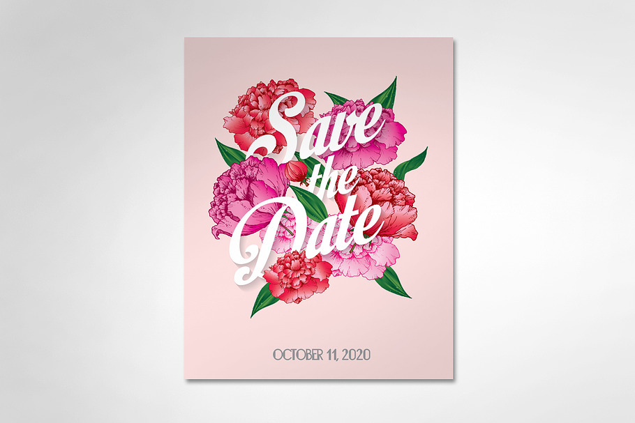 save the date template in Graphics - product preview 8