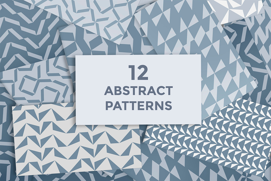 12 abstract patterns set