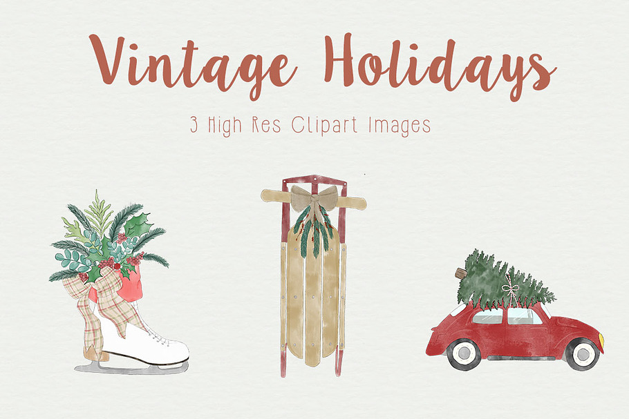 Vintage Holiday Clipart