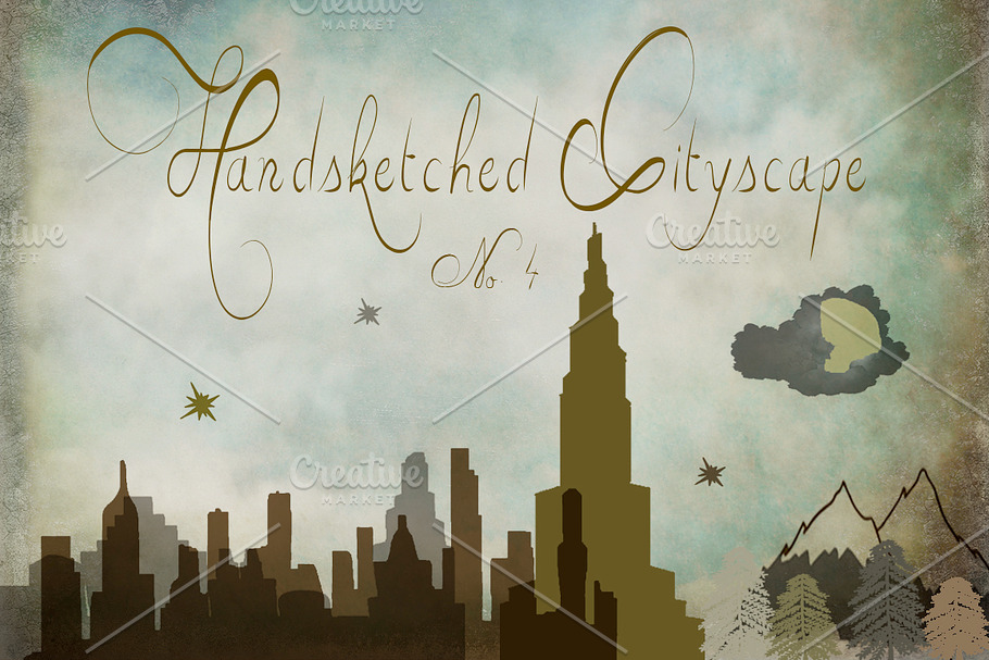 Handsketched Cityscape Clipart Set 4 in Illustrations - product preview 8