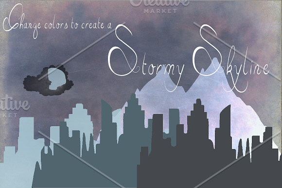 Handsketched Cityscape Clipart Set 4 in Illustrations - product preview 3