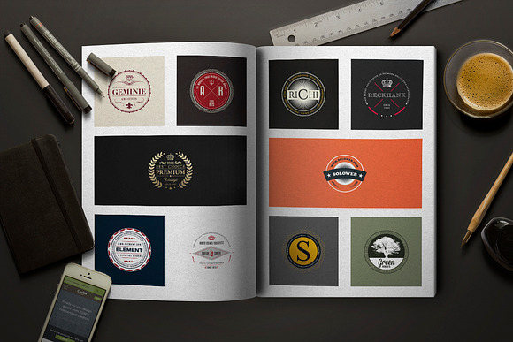 20 Rounded Logos Badges in Logo Templates - product preview 2