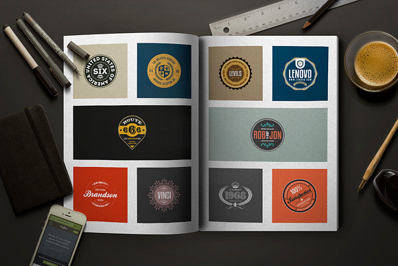 20 Rounded Logos Badges in Logo Templates - product preview 3