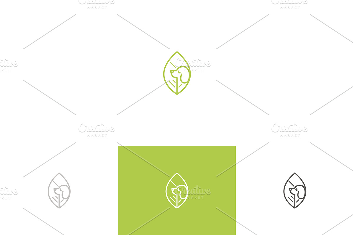 Dog Leaf - Extended License in Logo Templates - product preview 8