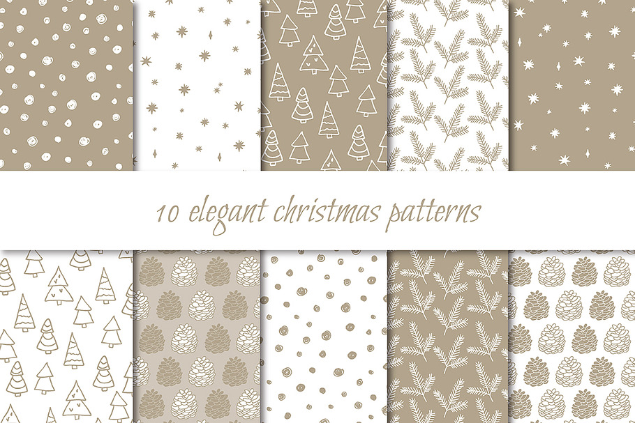Elegant Christmas patterns in Patterns - product preview 8