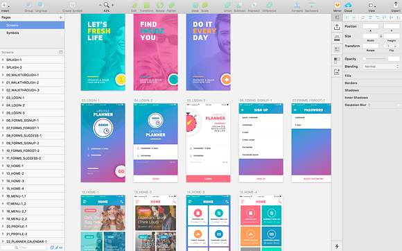 LifeCycle iOS UI Kit in UI Kits and Libraries - product preview 3