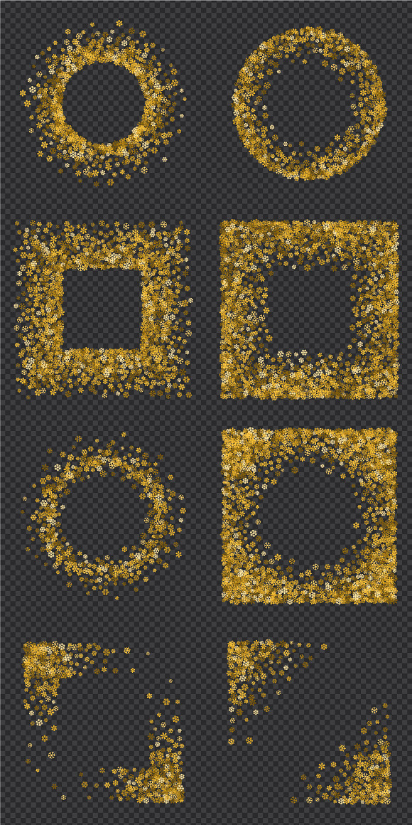 Gold snow bundle in Patterns - product preview 6