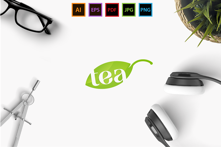 Natural TEA  in Logo Templates - product preview 8