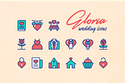 Gloria Wedding Icons