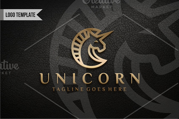 Unicorn in Logo Templates - product preview 2