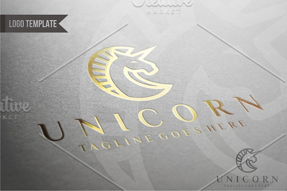 Unicorn in Logo Templates - product preview 3