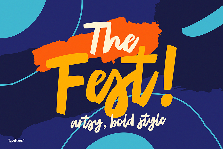 The Fest - Bold Artsy Fonts 50% Off in Urban Fonts - product preview 8