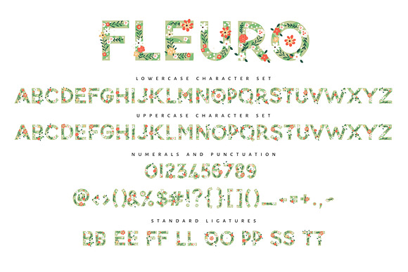 NEW! FLEURO Colour Font :) in Colorful Fonts - product preview 2