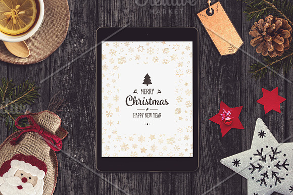 Christmas Mock-ups 10 PSD Pack in Mobile & Web Mockups - product preview 3