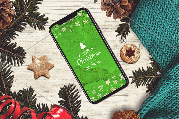 Christmas Mock-ups 10 PSD Pack in Mobile & Web Mockups - product preview 10