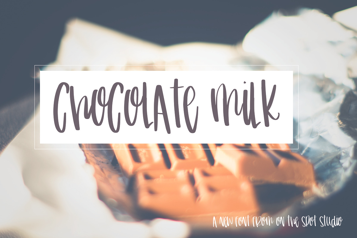 Chocolate Milk in Display Fonts - product preview 8