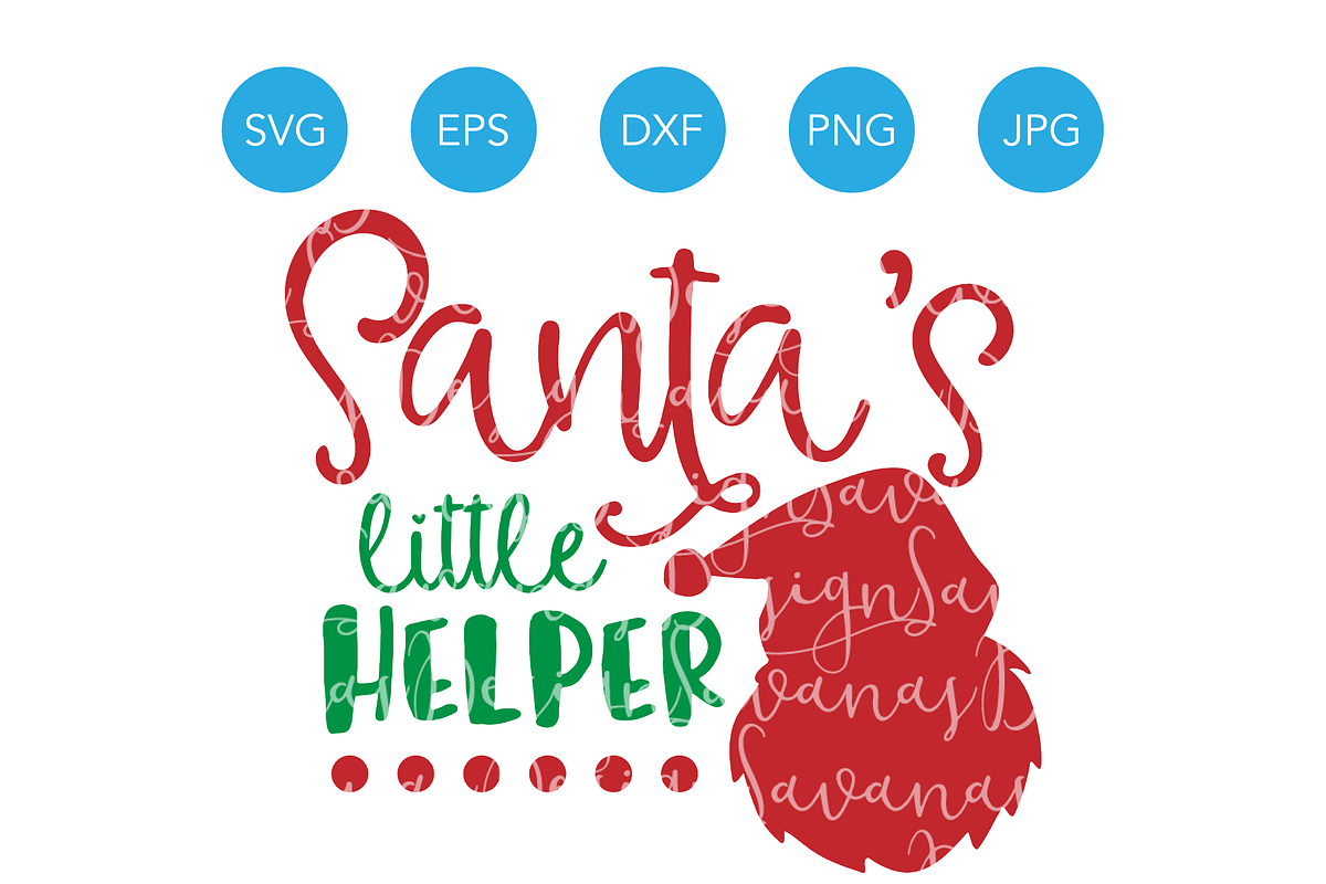 Santas Little Helper Christmas SVG in Illustrations - product preview 8