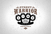 Vintage Label Street Warrior