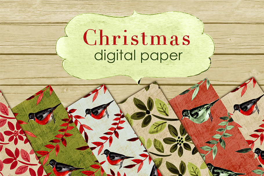 Winter Birds paper in Graphics - product preview 8