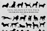 Dog Silhouettes Vector Pack 1