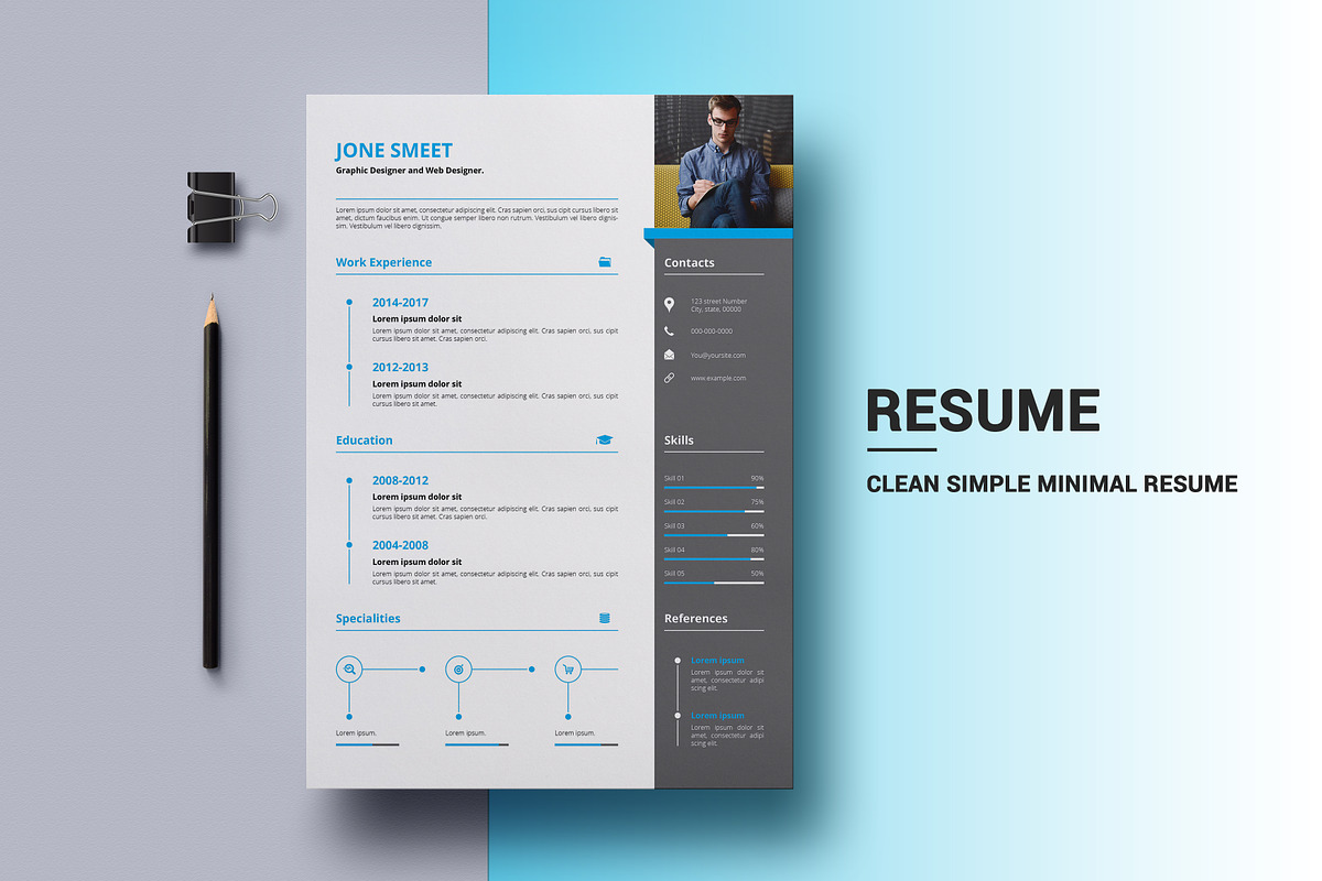 Minimal Resume in Resume Templates - product preview 8