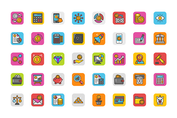 152 Finance Icons in Graphics - product preview 1