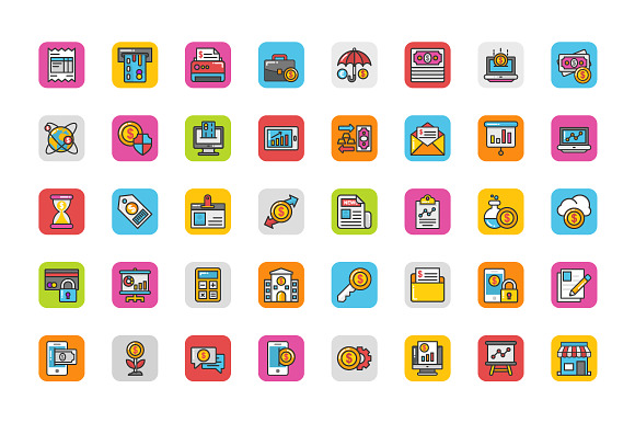 152 Finance Icons in Graphics - product preview 2