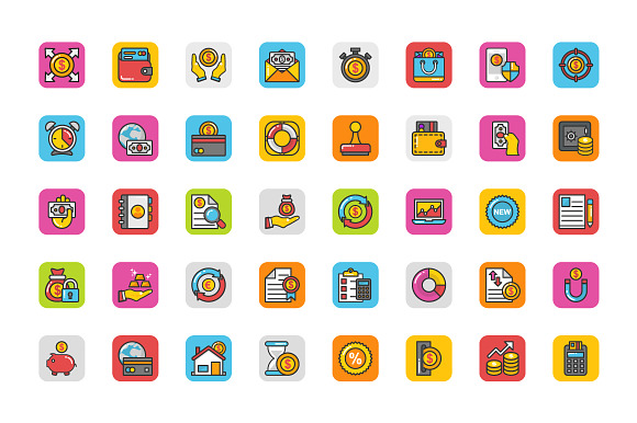 152 Finance Icons in Graphics - product preview 3