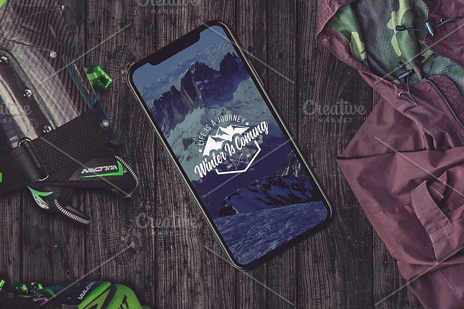 Winter Sport Mock-up #12 in Mobile & Web Mockups - product preview 8