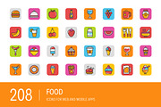 208 Food Icons