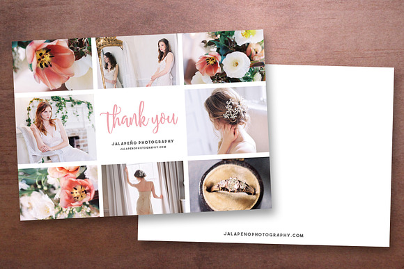 Photographer Thank You Card Template in Card Templates - product preview 2
