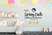 SPRING OWLS Pattern collection