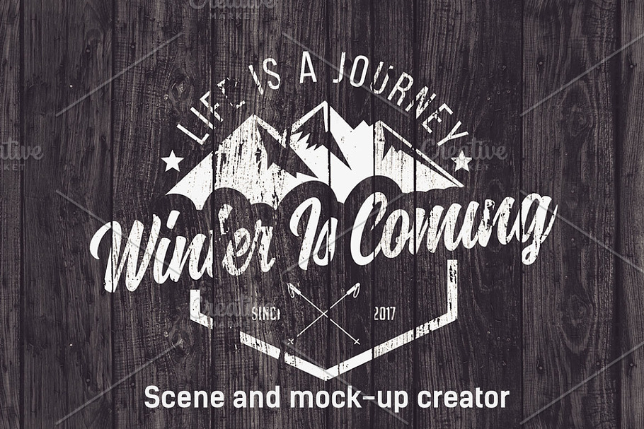 Winter Sports Scene /Mock-up Creator in Scene Creator Mockups - product preview 8