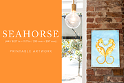 Seahorse Printable Artwork