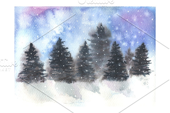 Winter colors in Illustrations - product preview 1