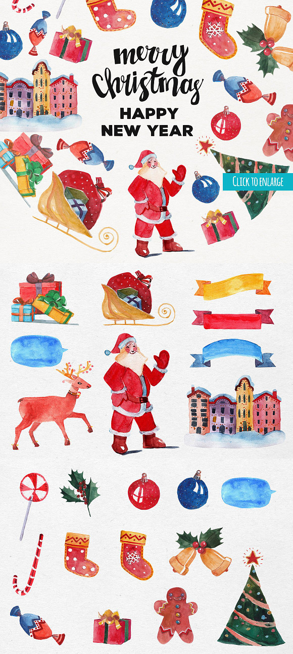 Christmas BUNDLE - 7 in 1 in Illustrations - product preview 1