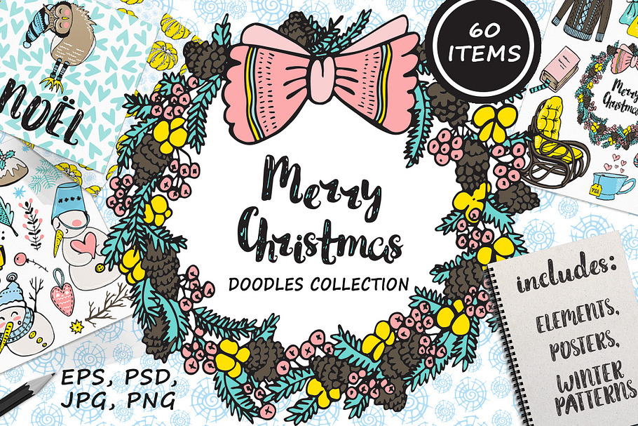 Christmas Doodles collection
