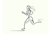 Sport running woman