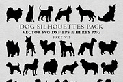 Dog Silhouettes Vector Pack 7