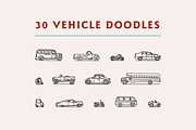30 Vehicle Doodles