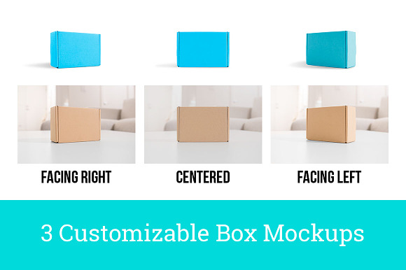 3 Real Photo Product Box Mockups in Product Mockups - product preview 1