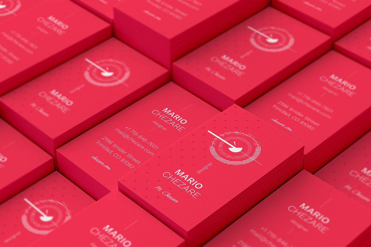 Chezare 01. Business Card Template in Business Card Templates - product preview 8