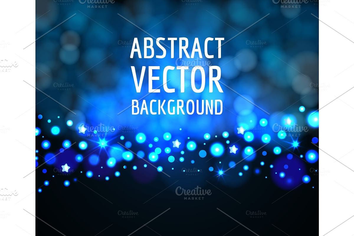 Blue light bokeh background in Illustrations - product preview 8