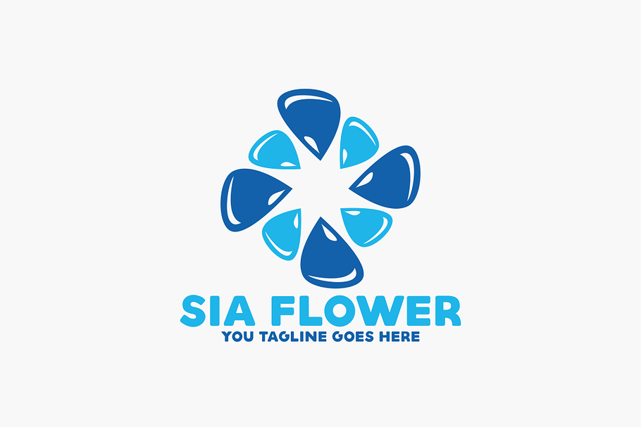 Water Flower Logo in Logo Templates - product preview 8