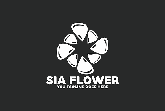 Water Flower Logo in Logo Templates - product preview 2