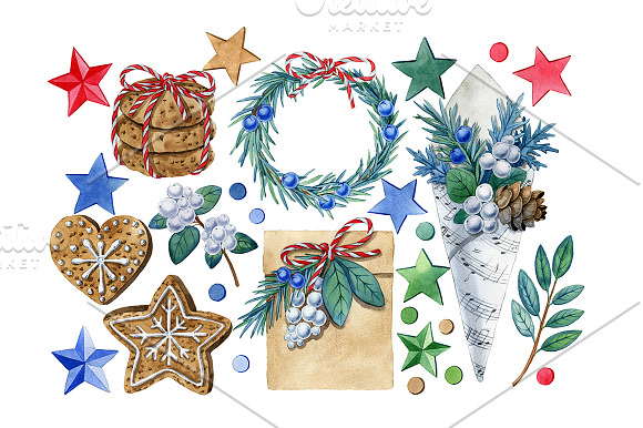 Christmas set in Illustrations - product preview 2