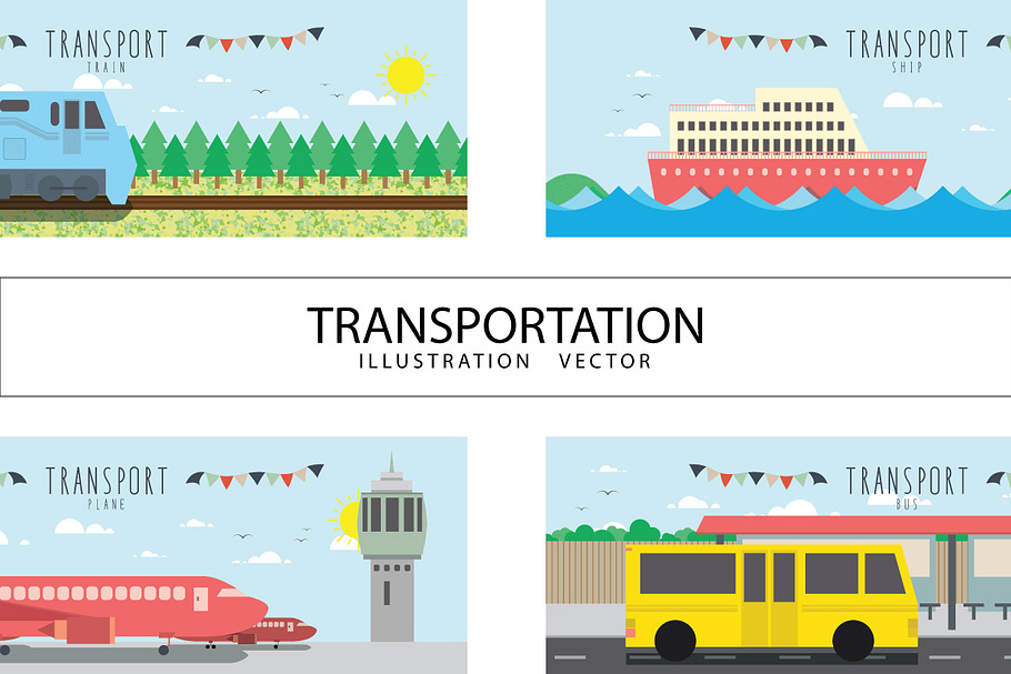 Vector file useful, about transport. in Illustrations - product preview 8